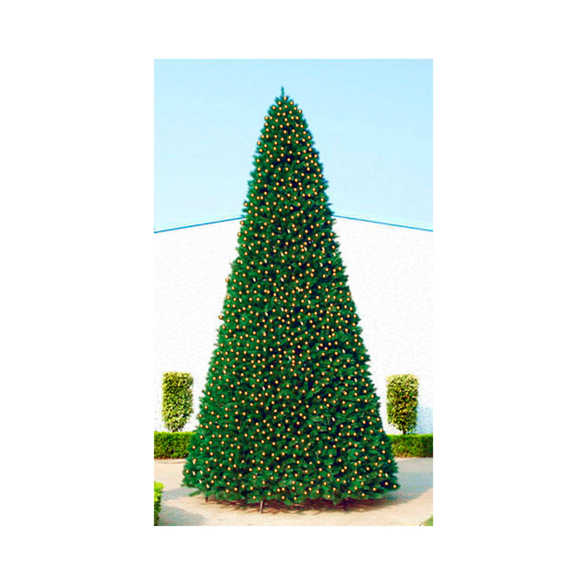 Northlight 20' Pre-Lit Everest Fir Giant Commercial Christmas Tower Tree - Warm White C7 LED Lights