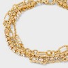 SUGARFIX by BaubleBar Pave Chain Bracelet Set 3pc - Gold - 4 of 4