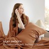 Satin Sheets Full - Similar to Silk Sheets, Silky Bedsheet, Luxury & Ultra Soft, Non-Fading & Wrinkle Free, Good for Hair & Skin, Gifts for Women, 4 P - 3 of 4