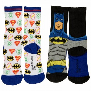 Kids Batman and DC Heroes 2-Pair Pack of Athletic Socks - 1 of 3