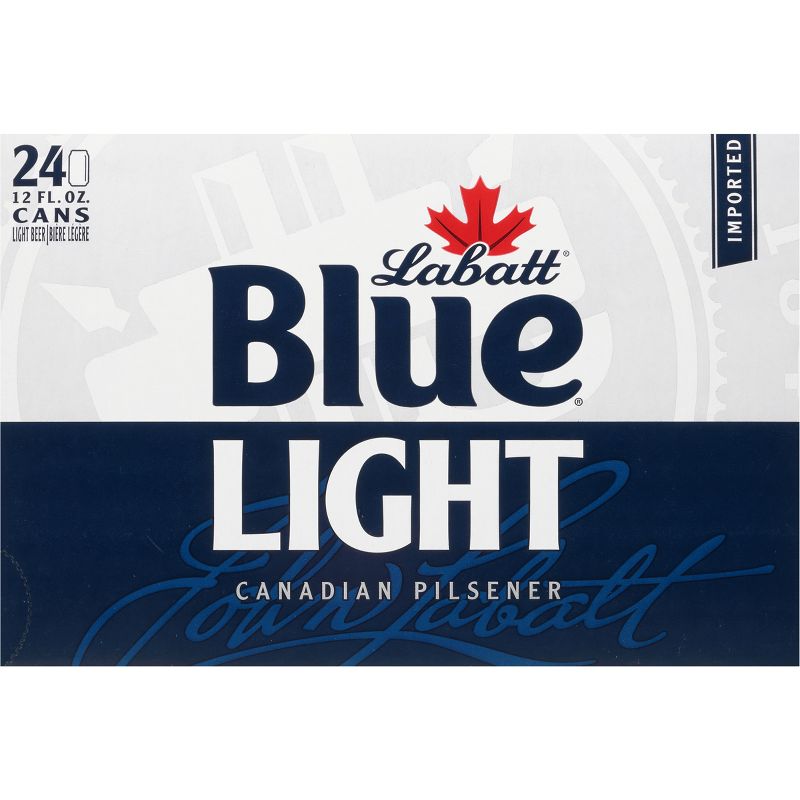 Labatt Blue Light Canadian Pilsener Beer - 24pk/12 fl oz Cans, 1 of 7