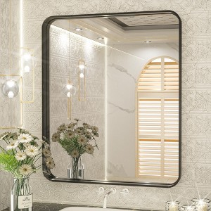 Keonjinn Framed Wall Mirror, Modern Rectangular Bathroom Vanity Mirror, Wall Mounted - 1 of 4