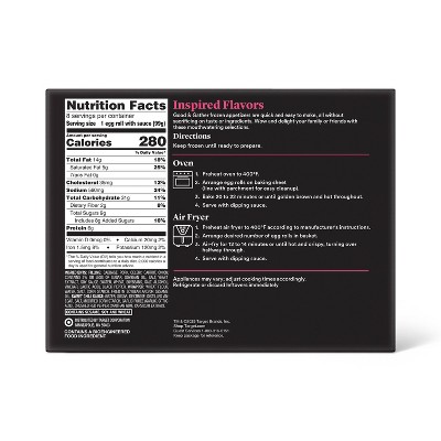 Frozen Pork & Vegetable Egg Rolls - 28oz - Good & Gather™