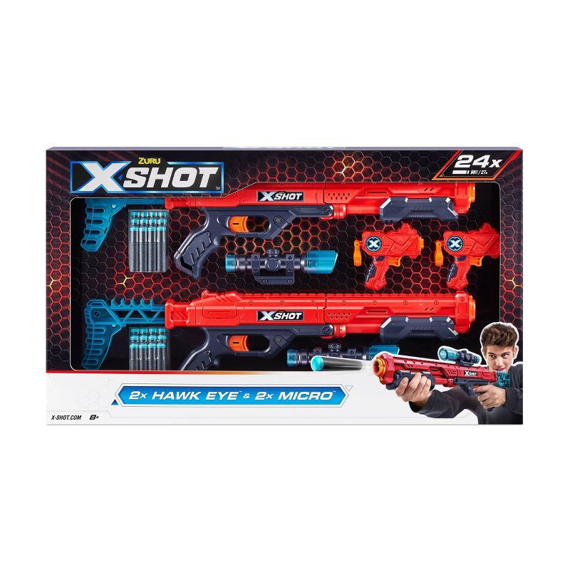X-Shot EXCEL Combo Pack - Two Hawk Eye &#38; Two Micro Blasters by ZURU, 3 of 16
