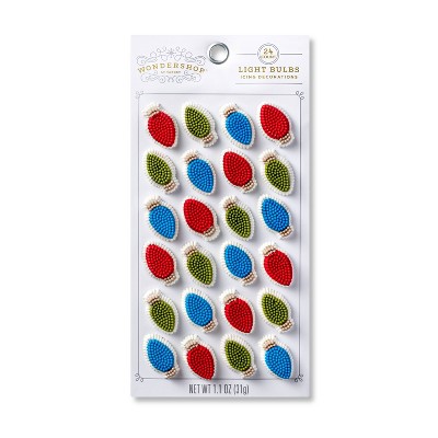 Light Bulbs Icing Decorations - 24ct - Wondershop™