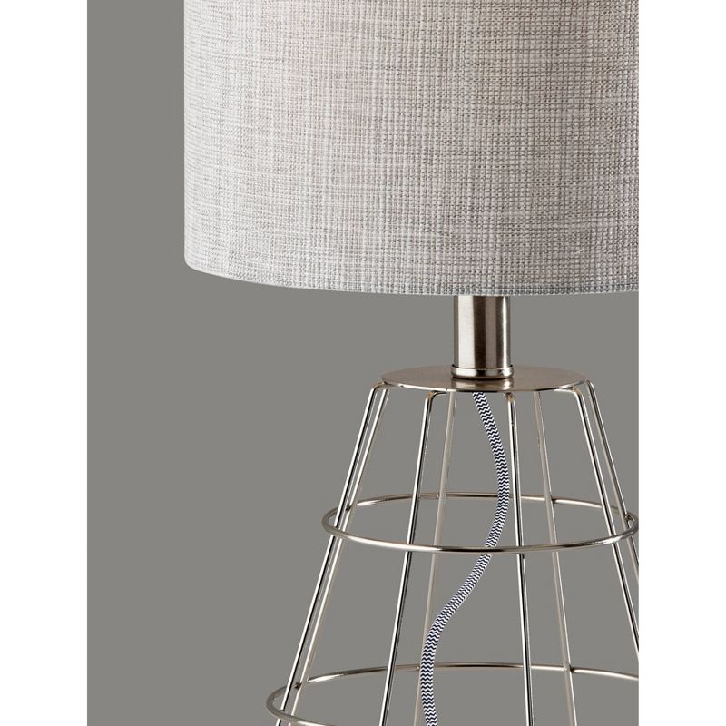 Victor Table Lamp Brushed Steel - Adesso, 4 of 6