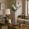 Contemporary Metal Vase for Living Room Decor - Tall Decorative Home Decor Accent for Bedroom, Office, and Table Styling - 2 of 4