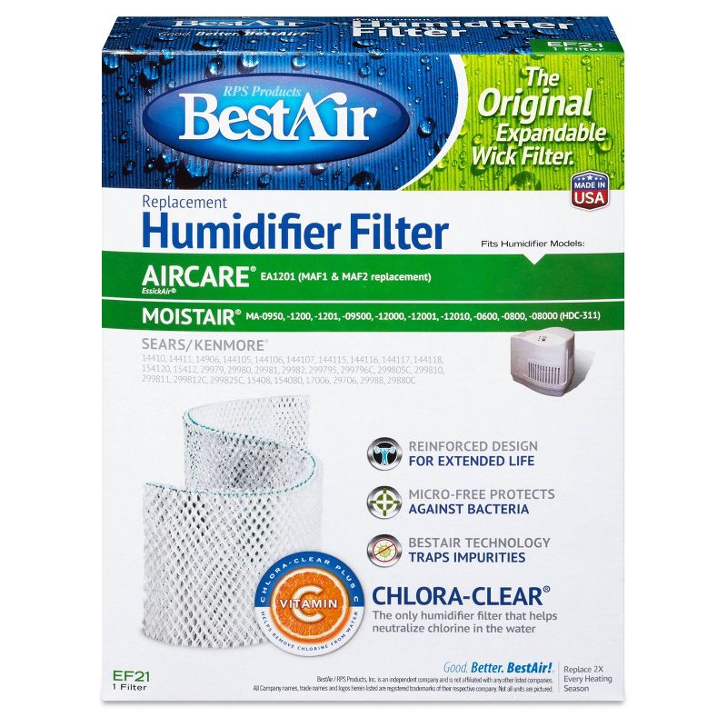 BestAir EF21 Extended Life Humidifier Replacement Paper Wick For Emerson and Kenmore Humidifiers, 3 of 6