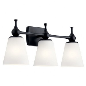 Kichler Lighting Cosabella 3 - Light Vanity in  Black - 1 of 4