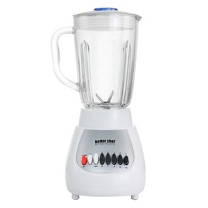 Better Chef 10-Speed 350 Watt 42 Ounce Glass Jar Blender in White/Silver - 1 of 4