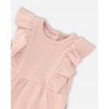 Girl Ribbed Cotton Romper - Deux par Deux - 3 of 3
