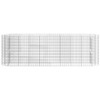 vidaXL Gabion Raised Bed in Galvanized Iron - Rustproof and Weather-Resistant Outdoor Garden Planter in Silver - 4 of 4
