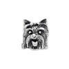 Black Bow Jewelry Sterling Silver Yorkshire Terrier Head Bead Charm - 2 of 4