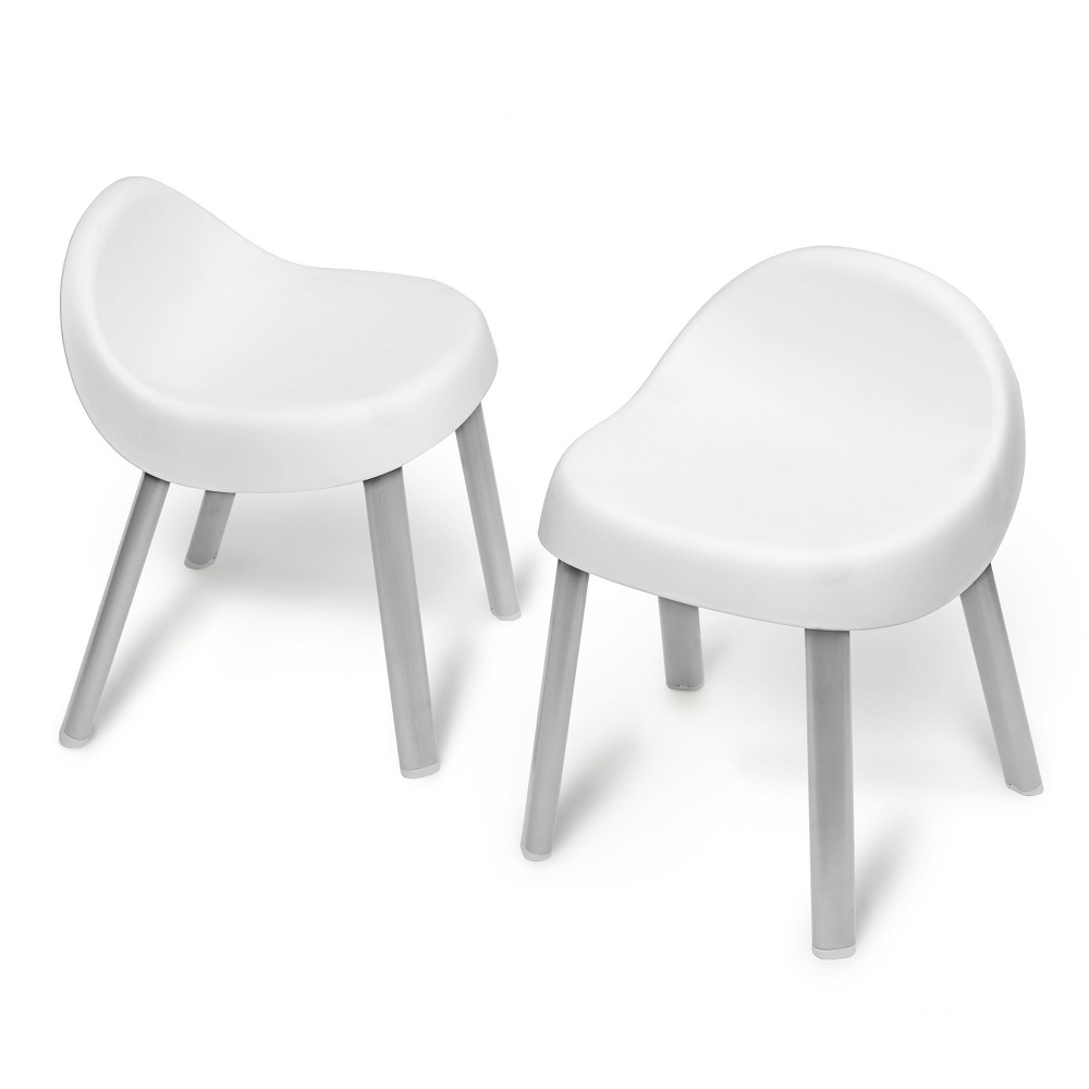 Photos - Coffee Table Skip Hop Explore & More Kids' Chair 2pk - White 