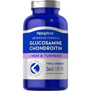 Piping Rock Glucosamine Chondroitin with Turmeric & MSM | 360 Caplets - 1 of 3