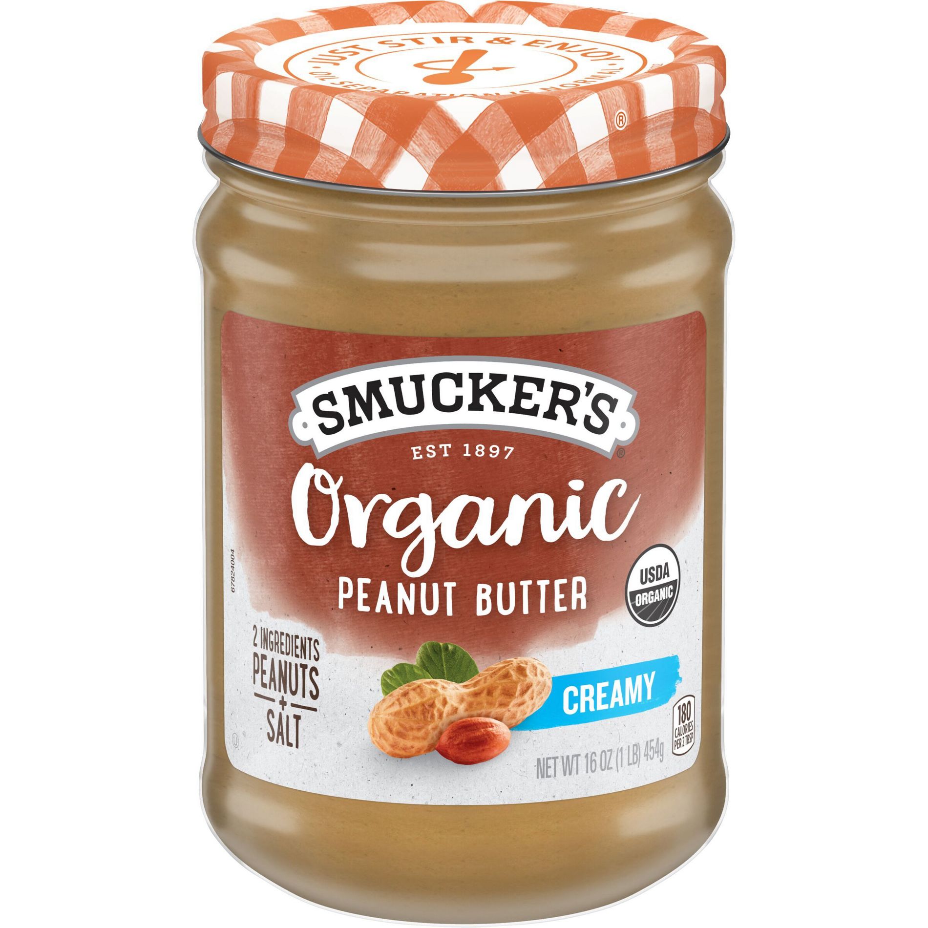 Smucker's Organic Natural Creamy Peanut Butter - 16oz