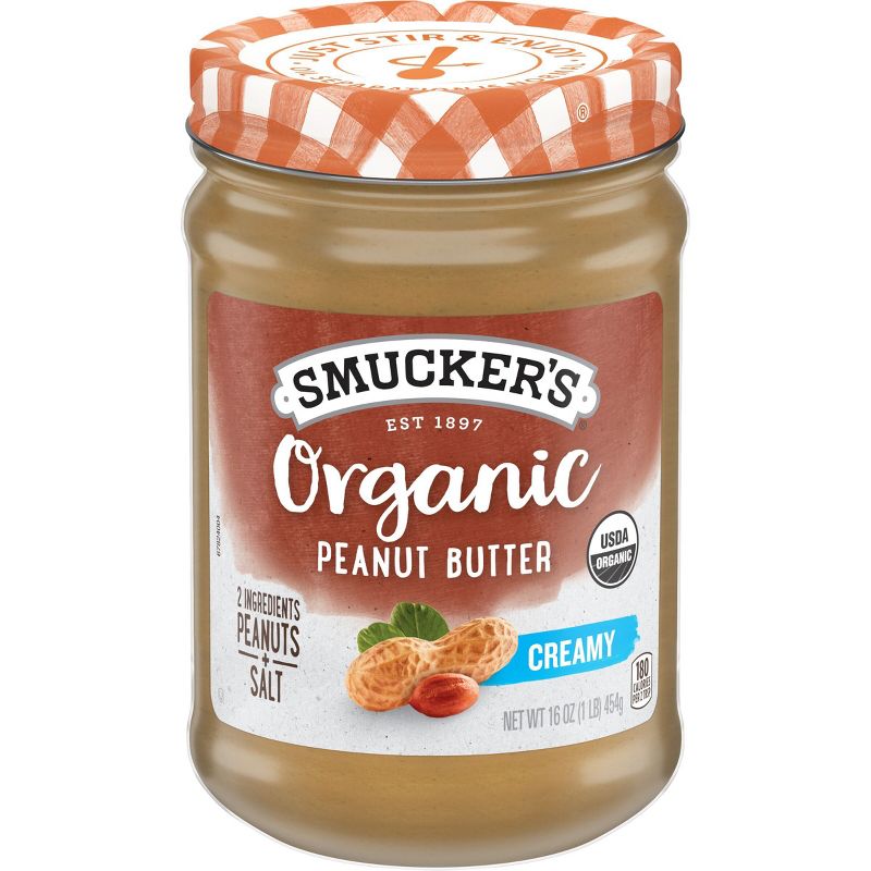 Smucker&#39;s Organic Creamy Peanut Butter - 16oz, 1 of 7