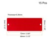 Unique Bargains DIY Laser Printing Office Engraving Blank Metal Card 15 Pcs - 2 of 4
