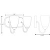 Progress Lighting Gather Collection 2-Light Bath Bracket, Polished Chrome, Etched Glass Shades - 2 of 3