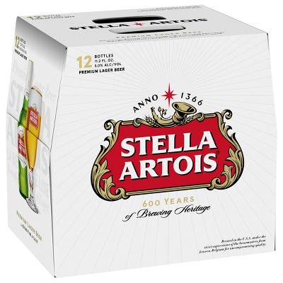 Stella Artois Belgian Beer - 12pk/11.2 fl oz Bottles