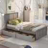 Platform Storage Bed, Twin Size Frame, Twin Daybed And Trundle Frame Set, Daybed And Roll Out Trundle Accommodate - 2 of 4
