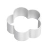 Unique Bargains Aluminum Alloy Plum Flower Shape Safe to Use Multi-Purpose Cookie Cutter 2.1 inch x 2.1 inch x 0.78 inch Silver 12 Pcs - 4 of 4