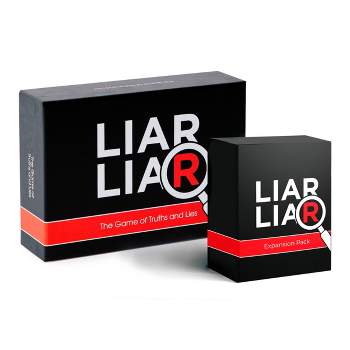 LIAR LIAR - The Game of Truths and Lies - Family Friendly Party Games - Card Game for All Ages - Adults, Teens, and Kids + Expansion Set