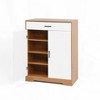 NicBex 4-Tier Shoe Cabinet with 1 Drawer,Freestanding Shoe Organizer with 2 White Door and Adjustable Shelves for Hallway,Entryway - 4 of 4