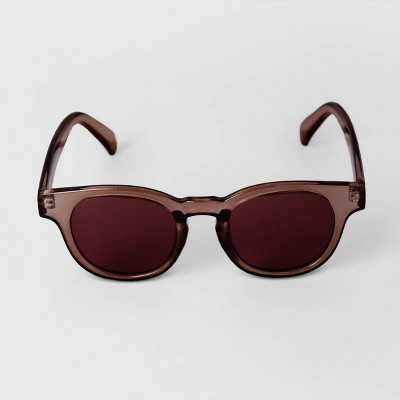 Men's Crystal Square Sunglasses - Goodfellow & Co™ Burgundy