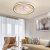 YIYIBYUS Enclosed 20Inch Low Profile Crystal Ceiling Fan With 7 Hidden Blades - 20in - 2 of 4