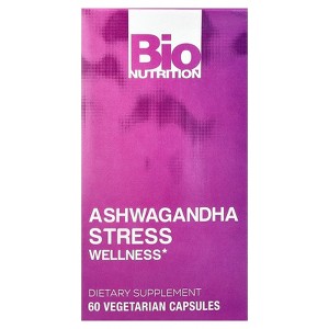 Bio Nutrition Stress Wellness With Ashwagandha, 60 Vegetarian Capsules - 1 of 4