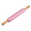 Unique Bargains Silicone Smooth Wooden Handle Non-Stick Kitchen Rolling Pin - 3 of 4