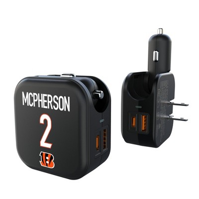 NFL Cincinnati Bengals Players Game Tactic 18-Watt 2 in 1 USB A/C Charger