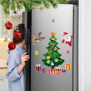 Christmas Refrigerator Magnets Set, Christmas Magnet Party Decoration for Fridge Metal Door Garage, Xmas Holiday Cute Decor - 1 of 4