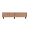 GDFStudio Rowan 69" Mid-Century Modern Wood TV Stand with Fluted Drawers - 2 of 4