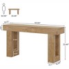 COWLOWN Console Table, Extra Long Sofa Table, Solid Wood Grain Finish, Entryway & Living Room - 2 of 4