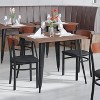 Flash Furniture Wright Commercial Grade Dining Chair with 500 LB. Capacity Steel Frame, Solid Wood Seat, and Boomerang Back - 4 of 4