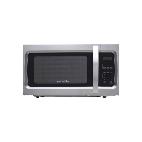 Oster Compact-Size 0.7-Cu. Ft. 700W Countertop Microwave Oven with  Stainless Steel Door Trim and Express Cook 