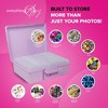 Everything Mary 4" x 6" Photo Storage Box, Purple - 16 Inner Organizer Cases - 2 of 4