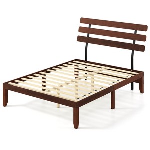 Costway 15.5 Inch Twin/Full/Queen Size Bed Frame with Retro Headboard &Under-Bed Storage Space - 1 of 4