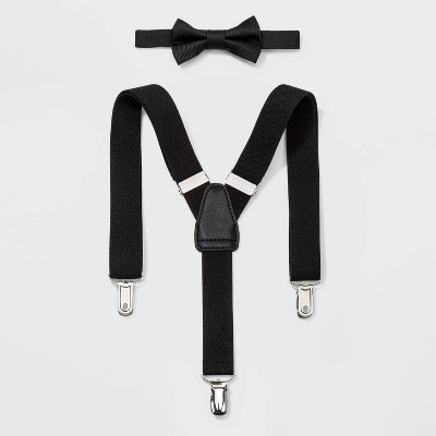 Toddler Boys' Bowtie & Suspender Set - Cat & Jack™ Black