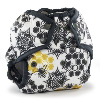 Image of Kanga Care Rumparooz One Size Reusable Cloth Diaper Cover Snap | Unity Black 6-35 lbs