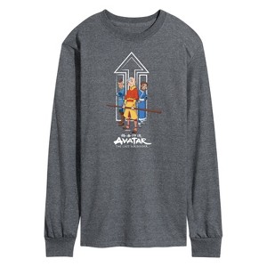 Men's - Avatar: The Last Airbender - Trio Long Sleeve Graphic T-Shirt - 1 of 4