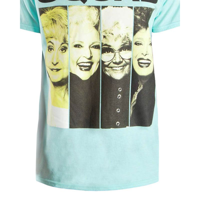 The Golden Girls Women's Squad Officially Licensed Celadon Green T-Shirt, 3 of 5