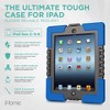 iHome Case for iPad 2/3/4, Water & Dust Resistant, Built-In Handles, Anti-Glare Screen, Black/Blue - 2 of 4
