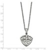 Black Bow Jewelry Polished and Brushed Shield Cross Necklace in Stainless Steel, 20 Inch - 2 of 4