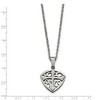 Black Bow Jewelry Polished and Brushed Shield Cross Necklace in Stainless Steel, 20 Inch - image 2 of 4