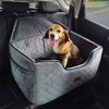 VEVOR Dog Car Seat, Dog Booster Seat for Car with A Storage Pocket, Pet Car Seat with Clip-On Safety Leash, Sponge Filling, Dog Car Bed - 2 of 4