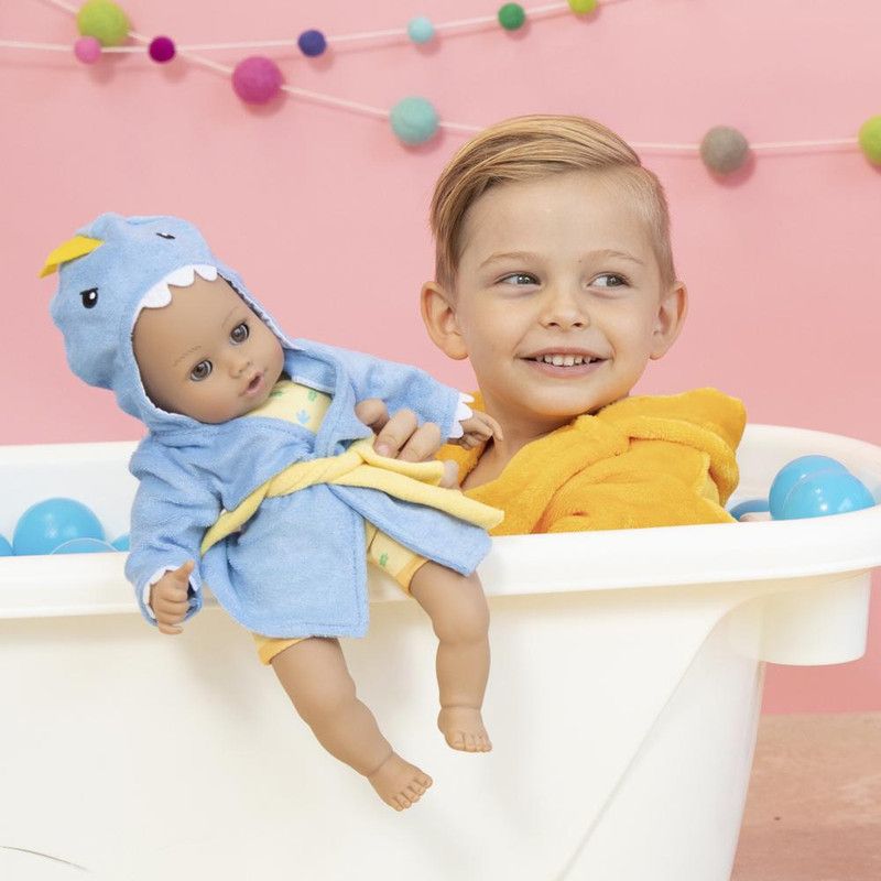 Adora Baby Bath Toy Dino, 13 inch Bath Time Doll with QuickDri Body, 3 of 6