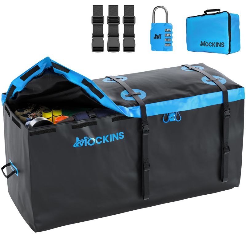 Mockins 25 Cu.Ft Waterproof Hitch Bag - 60"x31"x24" Cargo Bag - Blue, 1 of 6